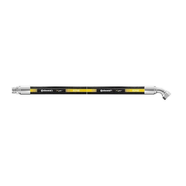 Continental Hydraulic Hose Assembly - 1" ID 12" Length - 11/4" MJ x 1" FJX45 - 4100 psi XCP4S-16,20MJ-16FJX45,12 IN OAL - main